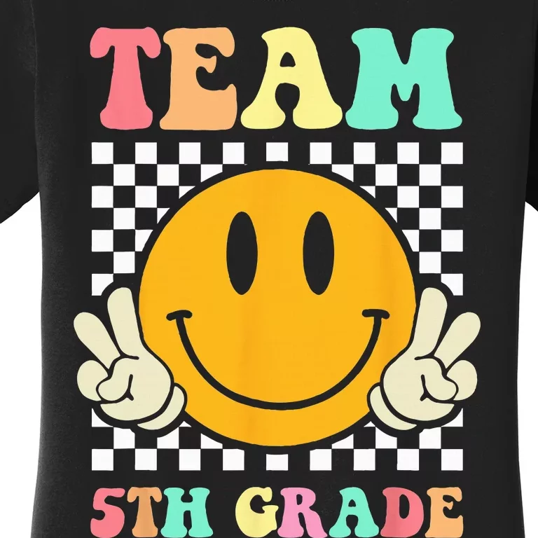 Team 5th Grade Squad Fifth Teacher Student Back To School Women's T-Shirt