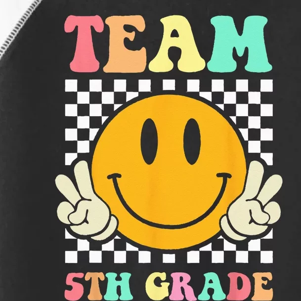 Team 5th Grade Squad Fifth Teacher Student Back To School Toddler Fine Jersey T-Shirt