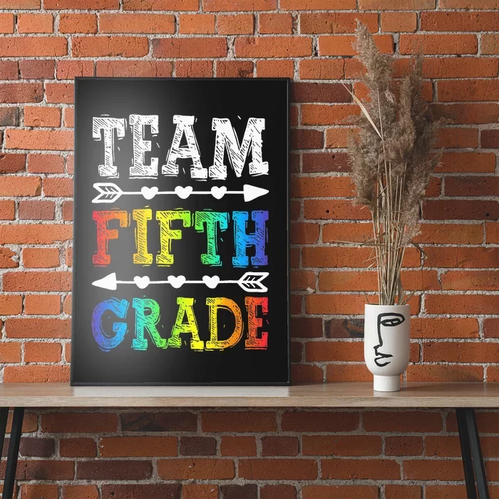 Team 5th Grade Teacher Back To School Poster