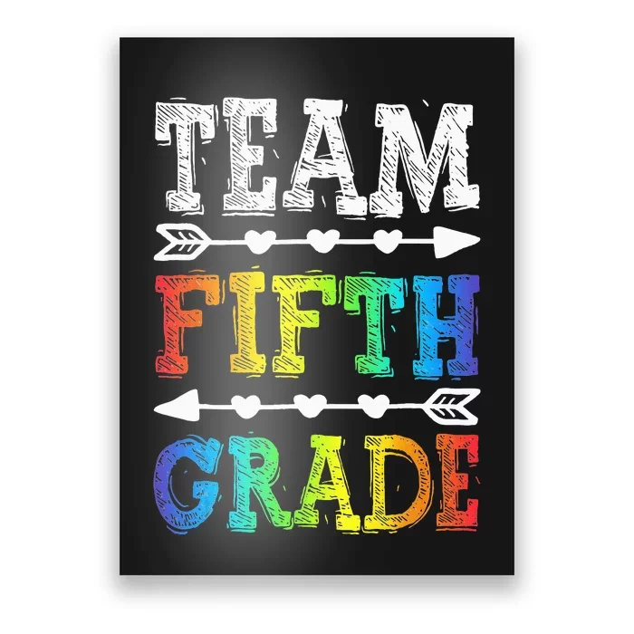 Team 5th Grade Teacher Back To School Poster