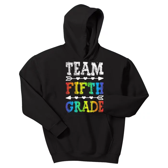 Team 5th Grade Teacher Back To School Kids Hoodie