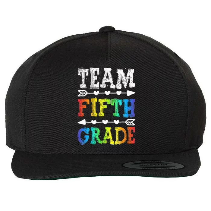 Team 5th Grade Teacher Back To School Wool Snapback Cap