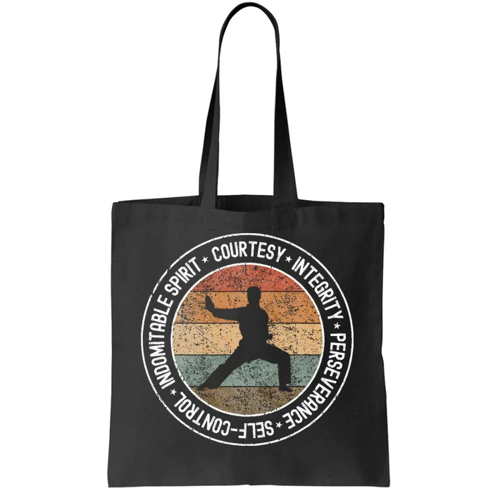 Taekwondo 5 Tenets Martial Arts Taekwondo Uniform Tote Bag