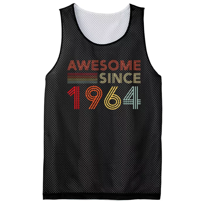 Turning 60 Birthday Decorations 60th Bday 1964 Mesh Reversible Basketball Jersey Tank