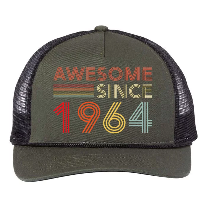 Turning 60 Birthday Decorations 60th Bday 1964 Retro Rope Trucker Hat Cap