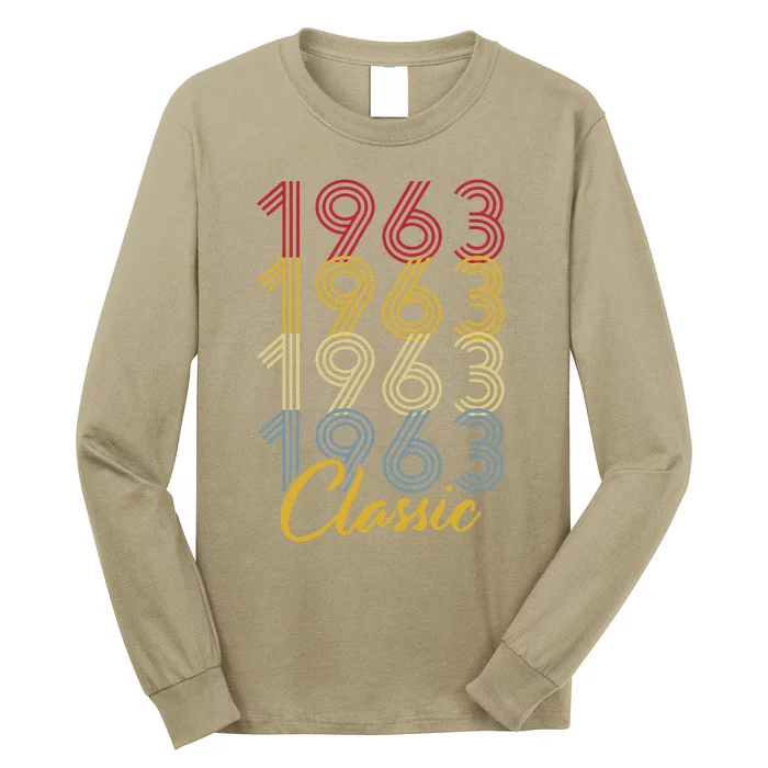 Turning 60 Birthday Decorations 60th BDay 1963 Birthday Long Sleeve Shirt