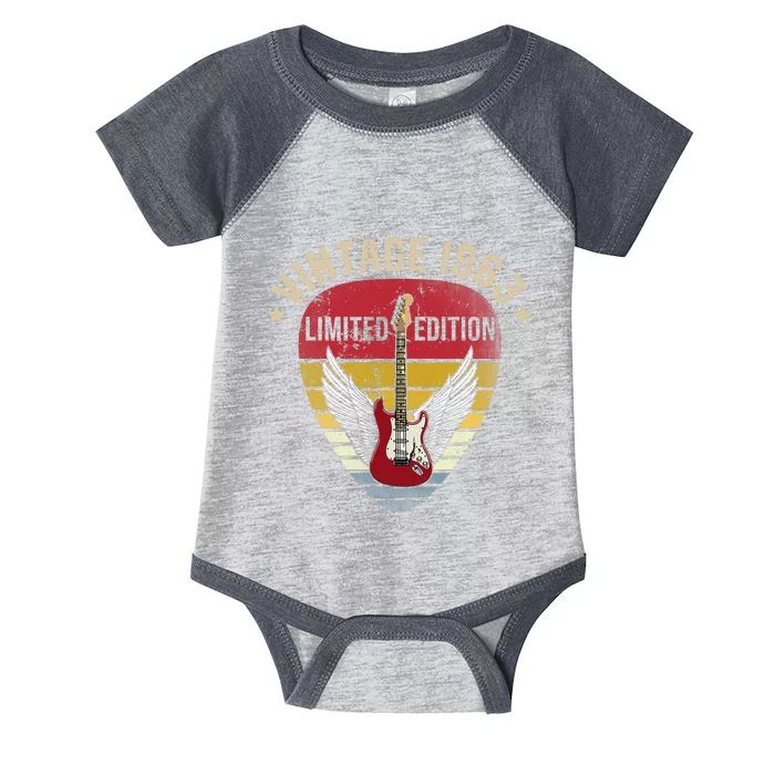 Turning 60 Birthday Decorations 60th BDay 1963 Birthday Infant Baby Jersey Bodysuit