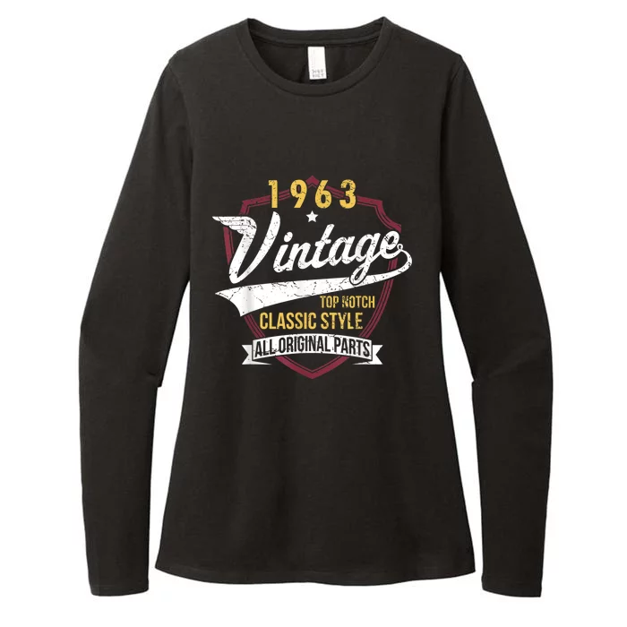 Turning 60 Birthday Decorations M.e.n 60th BDay 1963 Birthday Womens CVC Long Sleeve Shirt