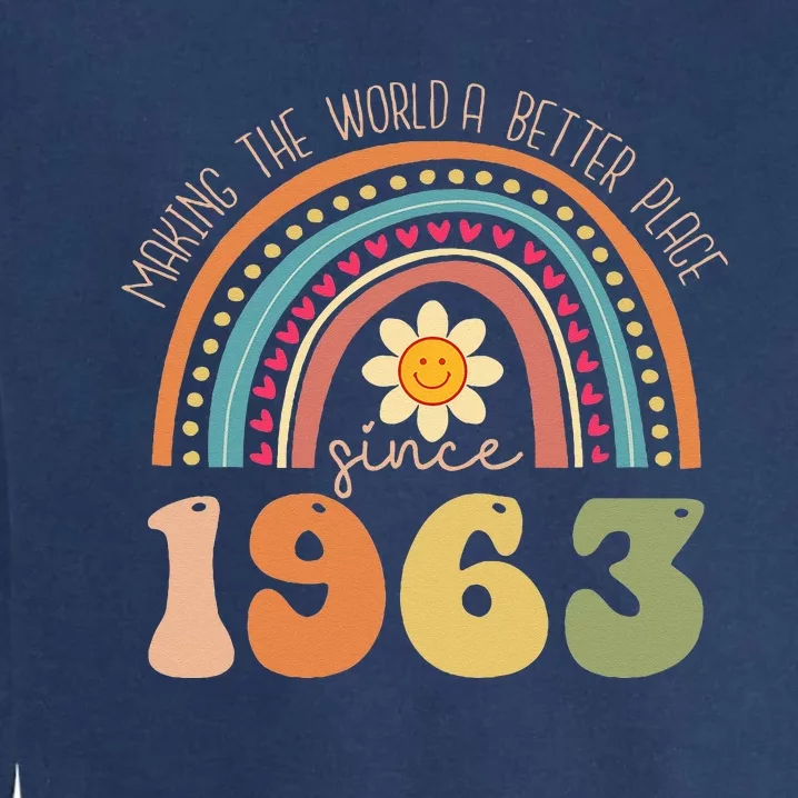 Turning 60 Retro 1963 60th birthday Garment-Dyed Sweatshirt