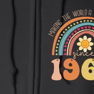 Turning 60 Retro 1963 60th birthday for Full Zip Hoodie