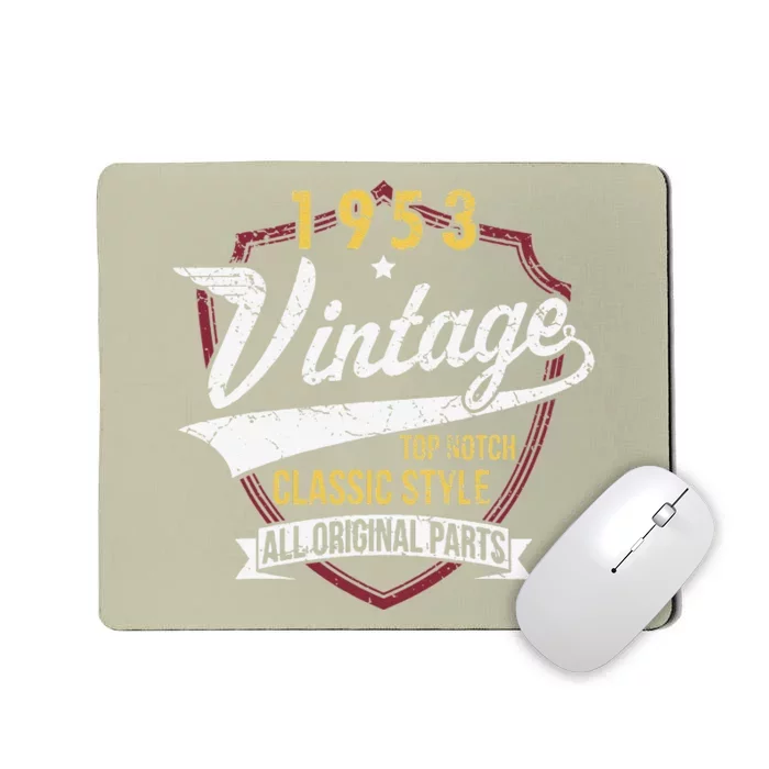 Turning 70 Birthday Decorations 70th BDay 1953 Birthday Cute Mousepad