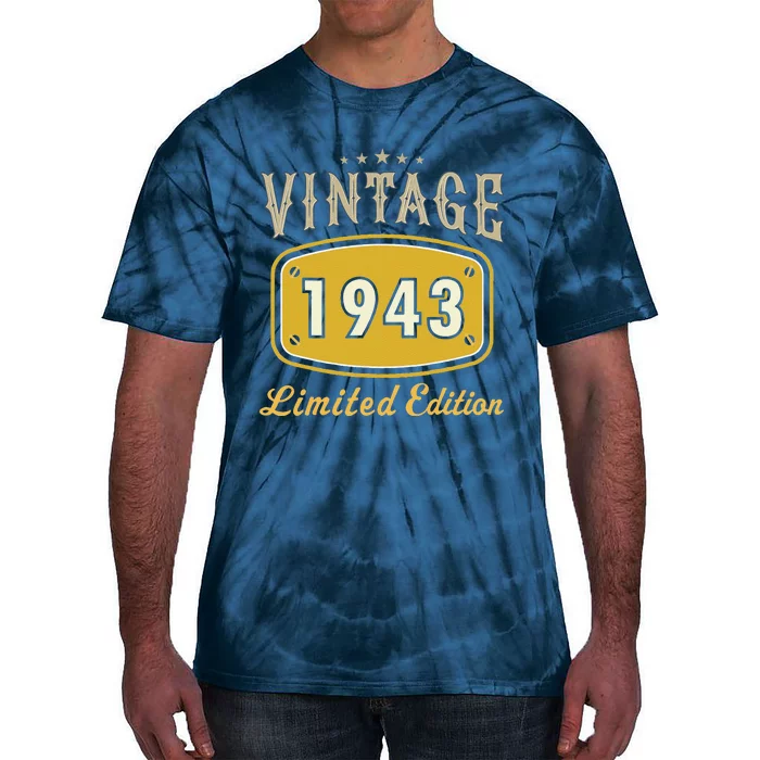 Turning 80 Birthday Decorations 80th BDay 1943 Birthday Cute Tie-Dye T-Shirt