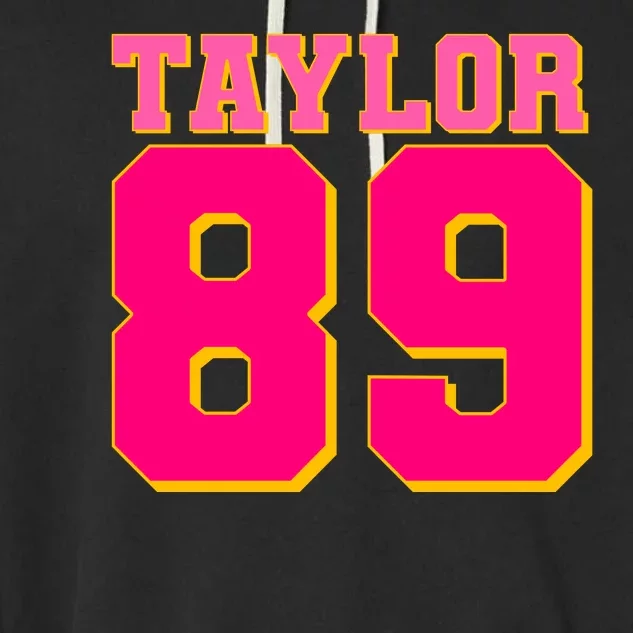 Taylor 89 Football Sports Music Fan Garment-Dyed Fleece Hoodie