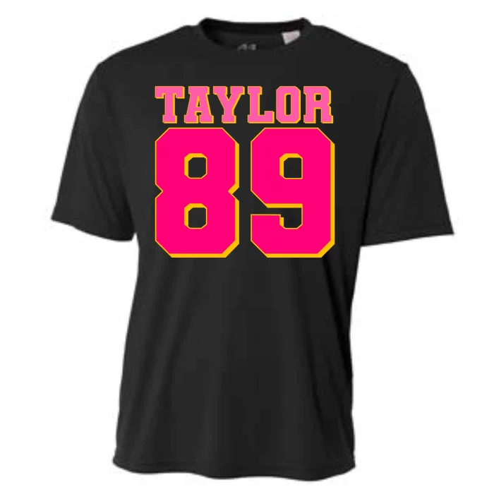 Taylor 89 Football Sports Music Fan Cooling Performance Crew T-Shirt