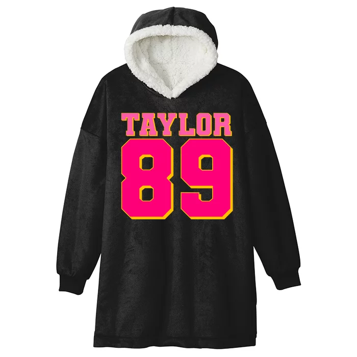 Taylor 89 Football Sports Music Fan Hooded Wearable Blanket