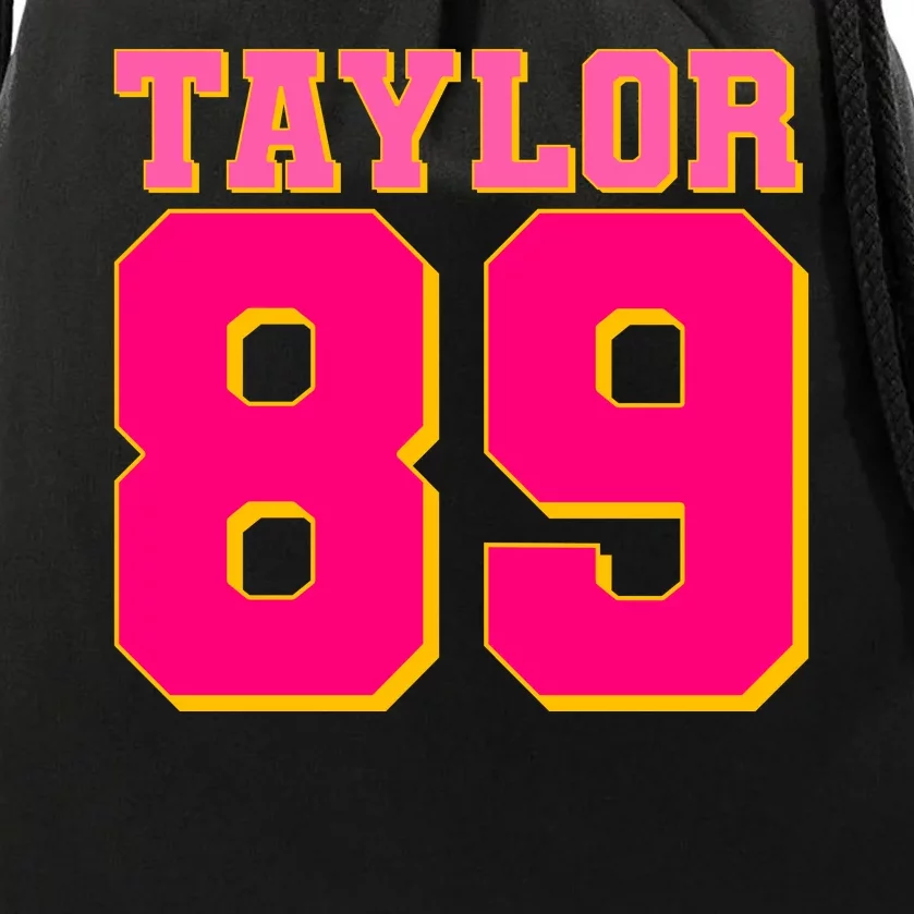 Taylor 89 Football Sports Music Fan Drawstring Bag