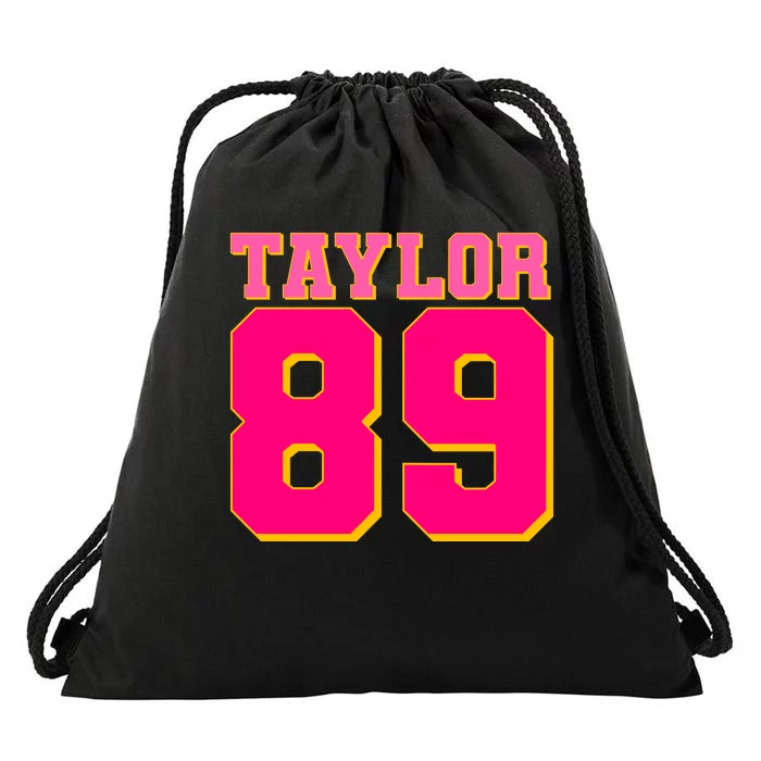 Taylor 89 Football Sports Music Fan Drawstring Bag