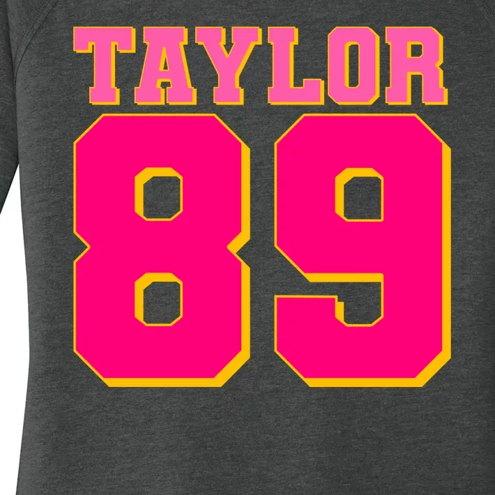 Taylor 89 Football Sports Music Fan Women's Perfect Tri Tunic Long Sleeve Shirt