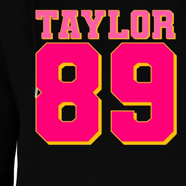 Taylor 89 Football Sports Music Fan Womens Funnel Neck Pullover Hood