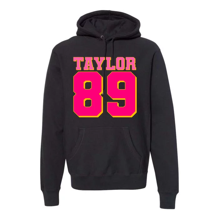 Taylor 89 Football Sports Music Fan Premium Hoodie