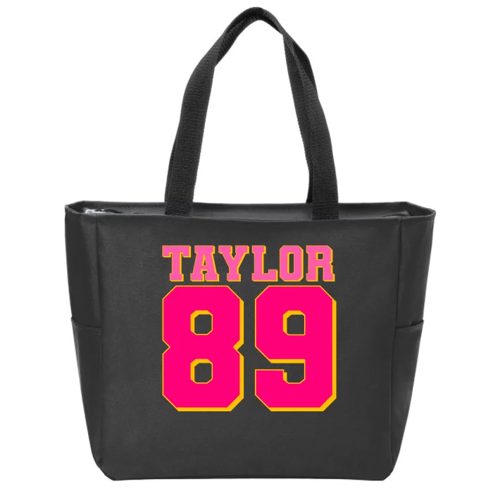 Taylor 89 Football Sports Music Fan Zip Tote Bag