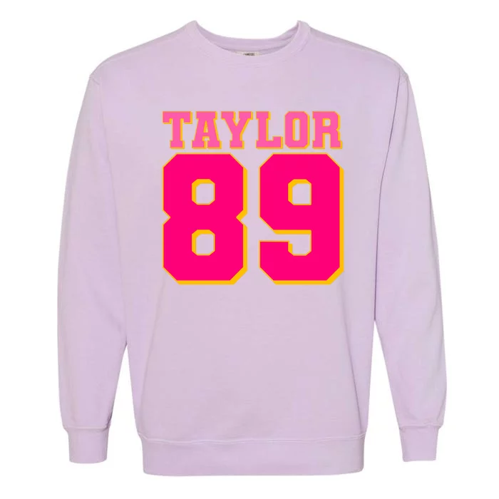 Taylor 89 Football Sports Music Fan Garment-Dyed Sweatshirt