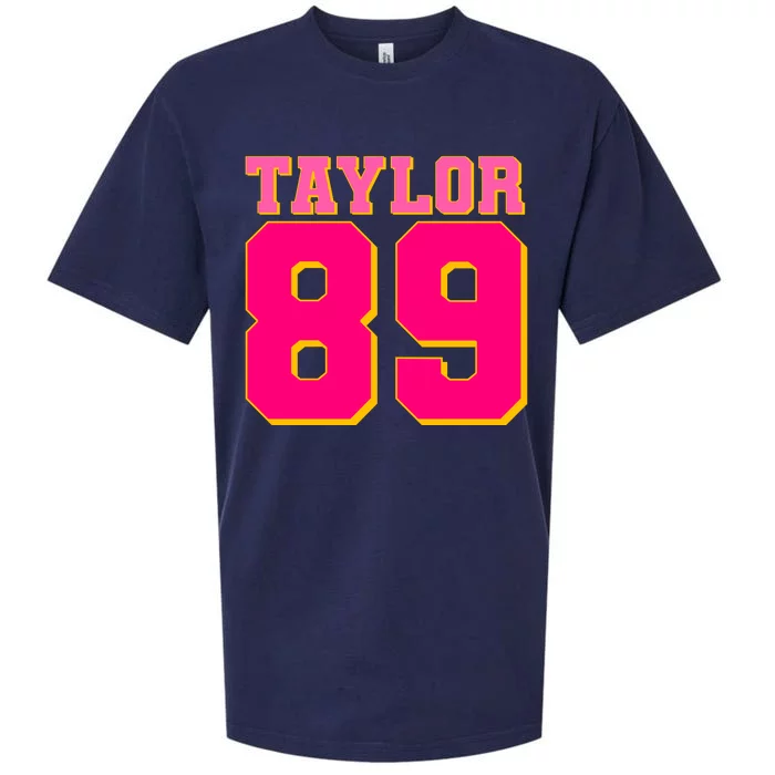 Taylor 89 Football Sports Music Fan Sueded Cloud Jersey T-Shirt