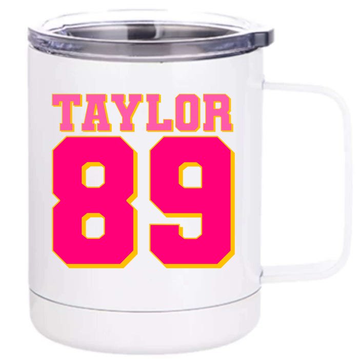 Taylor 89 Football Sports Music Fan Front & Back 12oz Stainless Steel Tumbler Cup