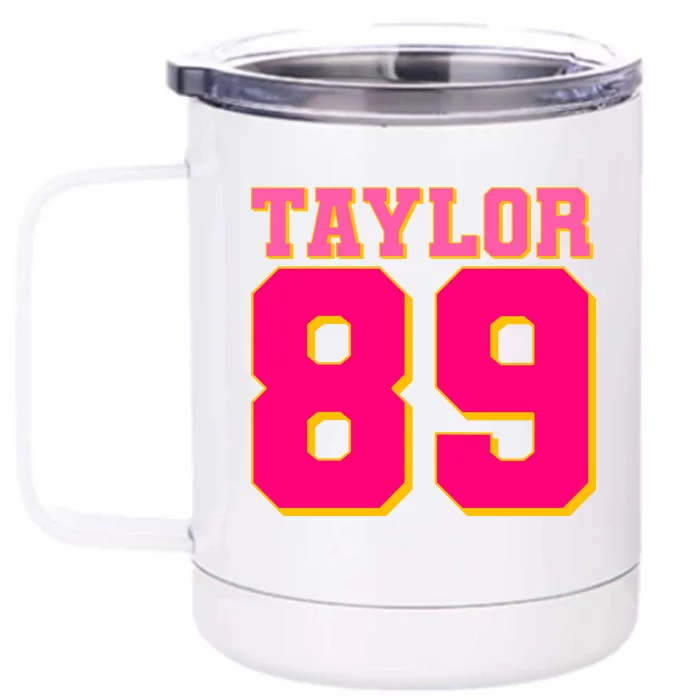 Taylor 89 Football Sports Music Fan Front & Back 12oz Stainless Steel Tumbler Cup