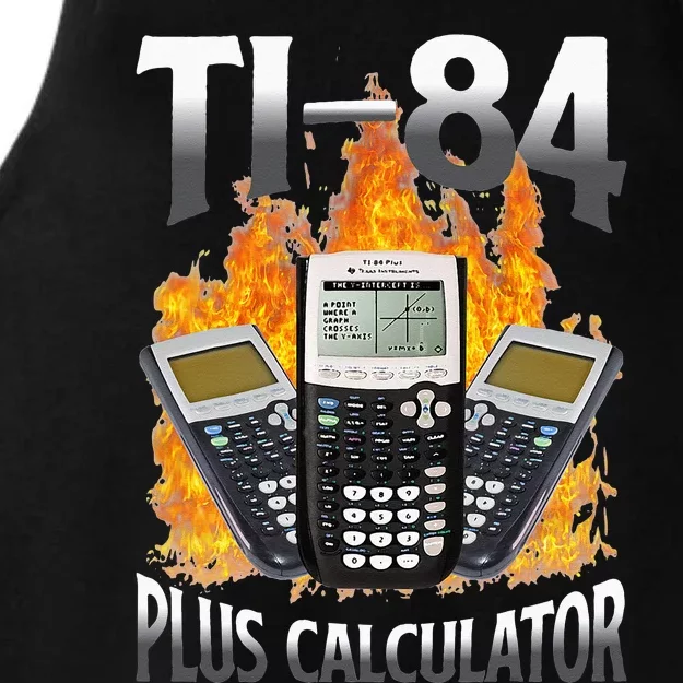 Ti 84 Plus Calculator Funny Math Teacher Ladies Tri-Blend Wicking Tank