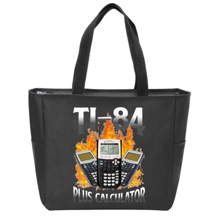 Ti 84 Plus Calculator Funny Math Teacher Zip Tote Bag