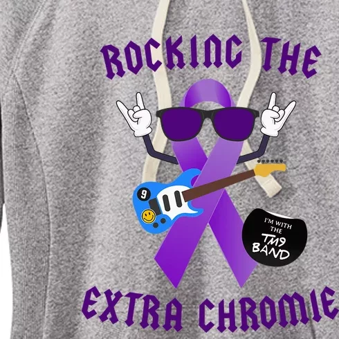 Trisomy 9 Awareness Day Rocking The Extra Chromie Chromosome Women's Fleece Hoodie