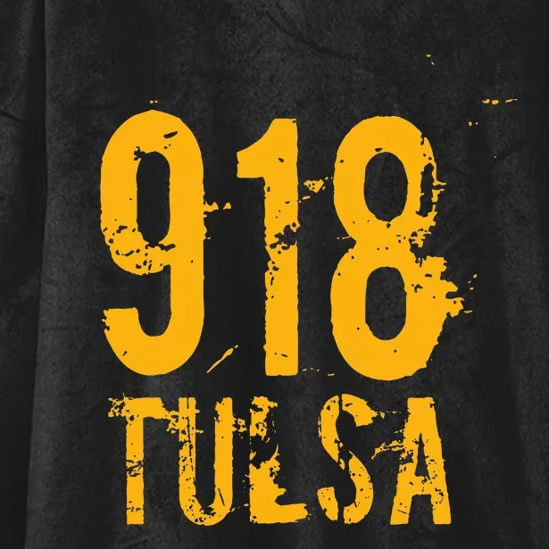 Tulsa 918 Area Code Oklahoma Hooded Wearable Blanket