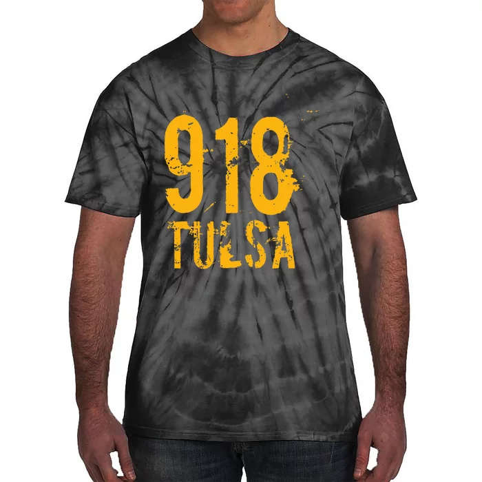 Tulsa 918 Area Code Oklahoma Tie-Dye T-Shirt