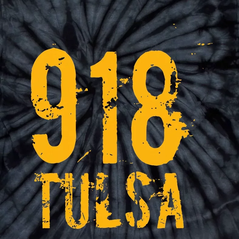 Tulsa 918 Area Code Oklahoma Tie-Dye T-Shirt