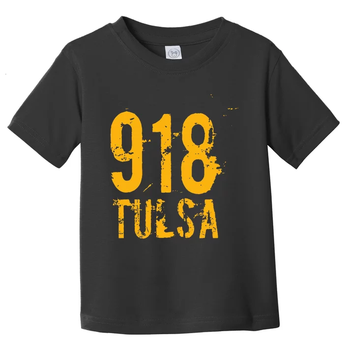 Tulsa 918 Area Code Oklahoma Toddler T-Shirt