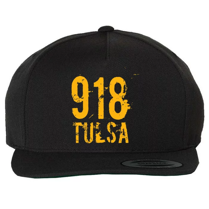 Tulsa 918 Area Code Oklahoma Wool Snapback Cap