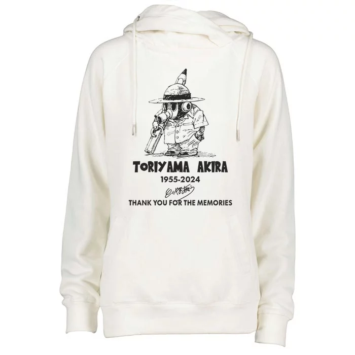 Toriyama Akira 19552024 Thank You For The Memories Womens Funnel Neck Pullover Hood