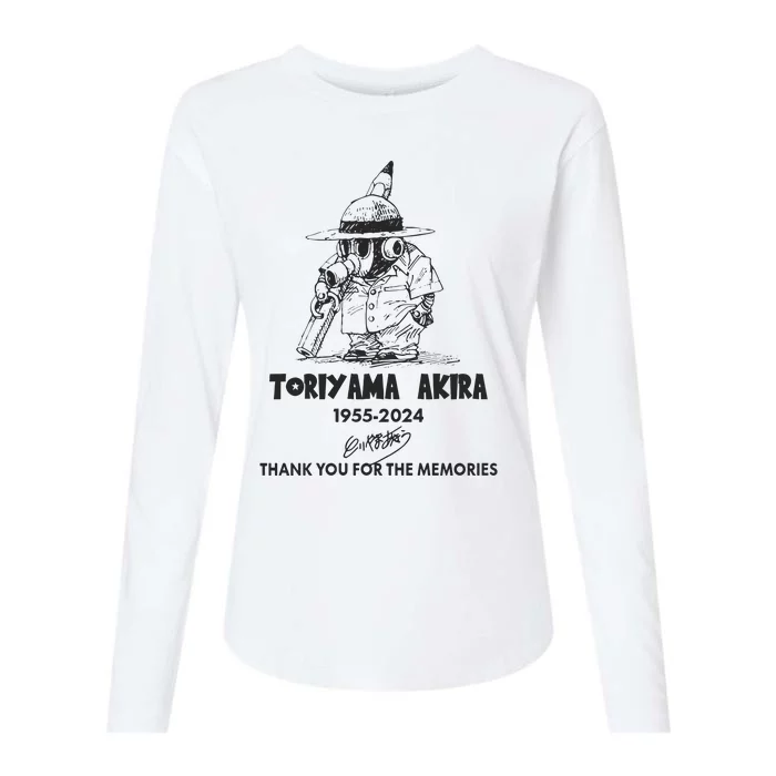 Toriyama Akira 19552024 Thank You For The Memories Womens Cotton Relaxed Long Sleeve T-Shirt