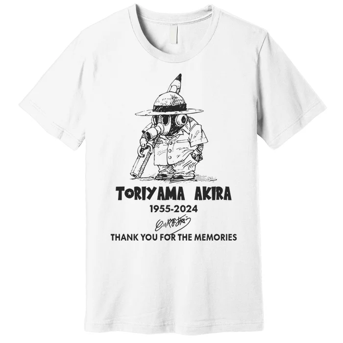 Toriyama Akira 19552024 Thank You For The Memories Premium T-Shirt