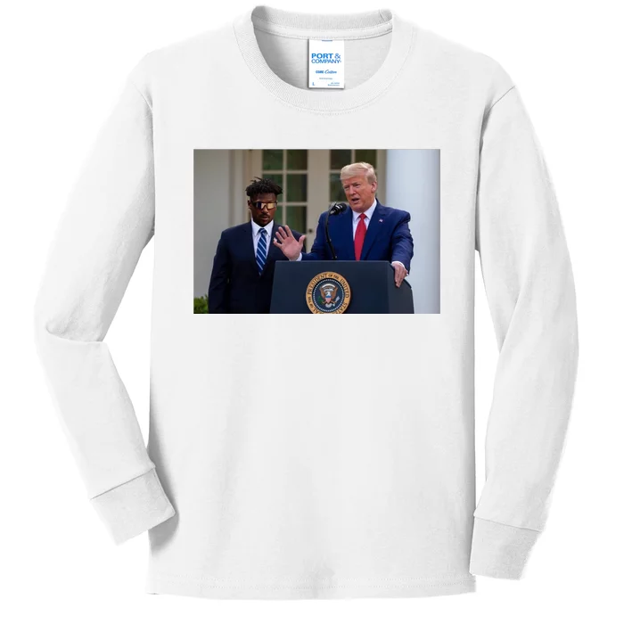 Trump & Ab 2024 Kids Long Sleeve Shirt