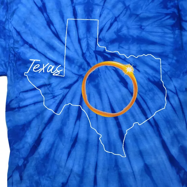 Texas April 8 Total Solar Eclipse Usa Map Totality Tie-Dye T-Shirt