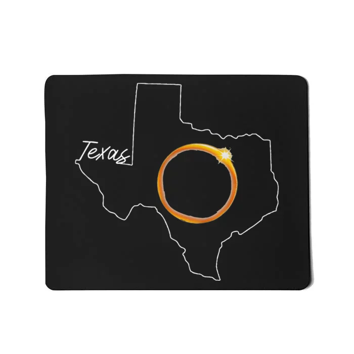 Texas April 8 Total Solar Eclipse Usa Map Totality Mousepad