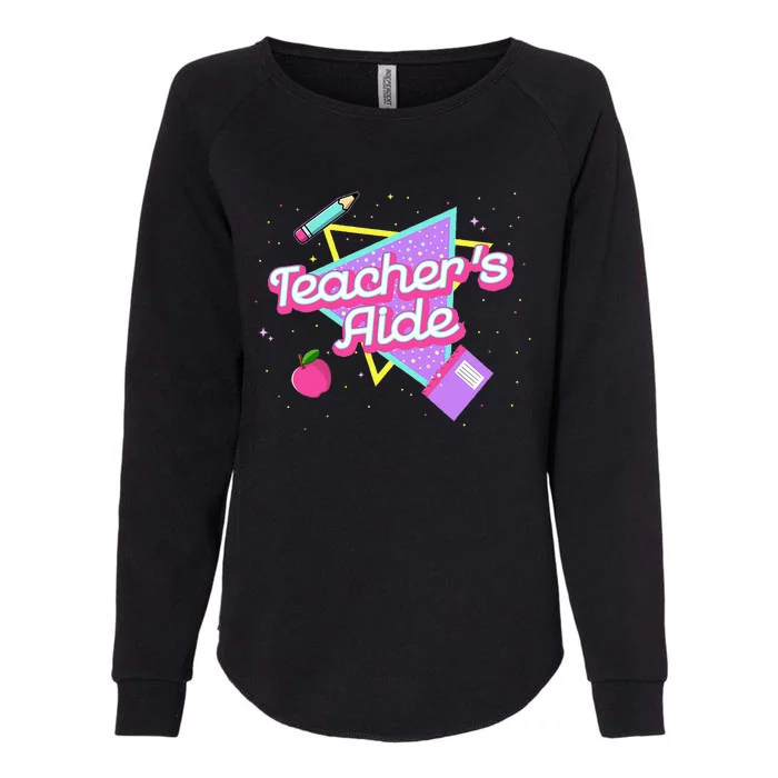 Teachers Aide 80s 90s Back To School Womens California Wash Sweatshirt