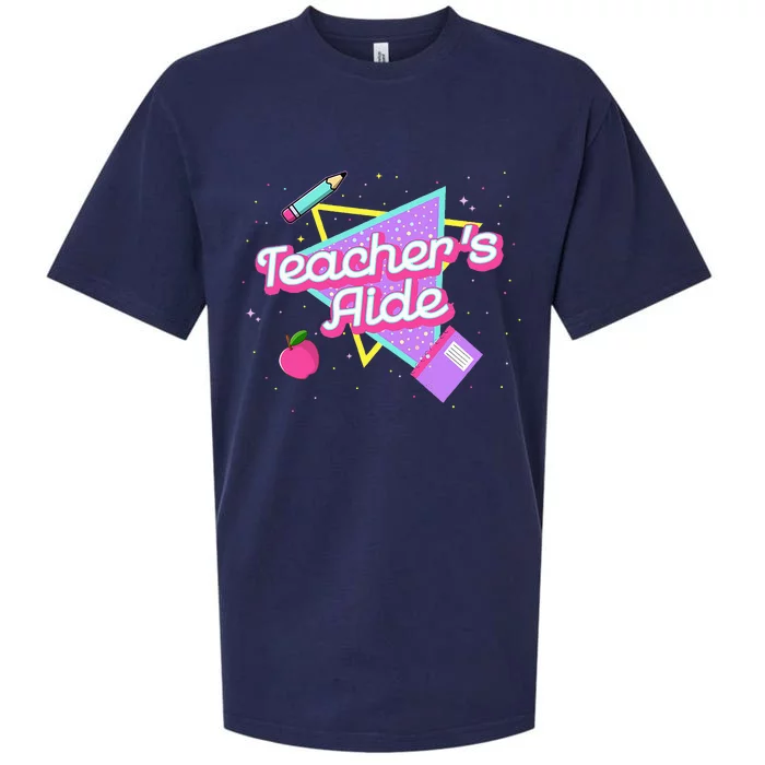 Teachers Aide 80s 90s Back To School Sueded Cloud Jersey T-Shirt