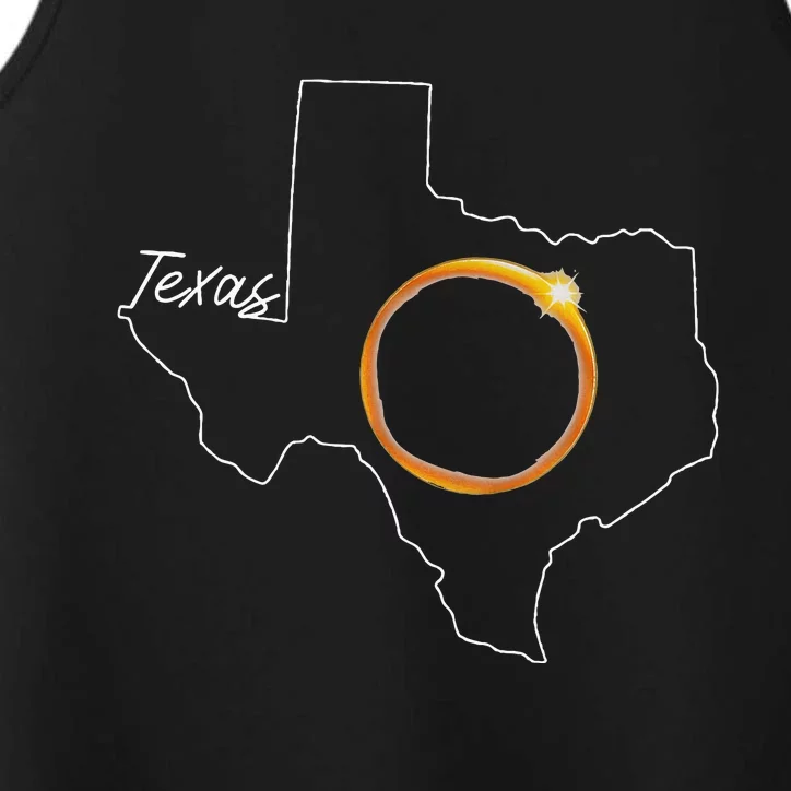 Texas April 8 Total Solar Eclipse Usa Map Totality Performance Tank