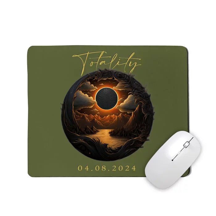 Totality April 8 2024 Total Solar Eclipse America Mousepad