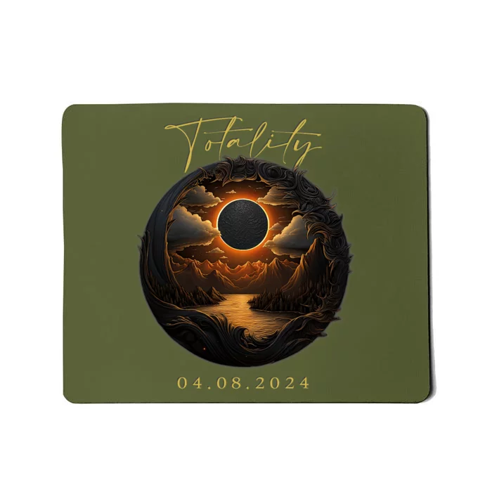 Totality April 8 2024 Total Solar Eclipse America Mousepad