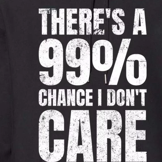 ThereS A 99% Chance I DonT Care Premium Hoodie