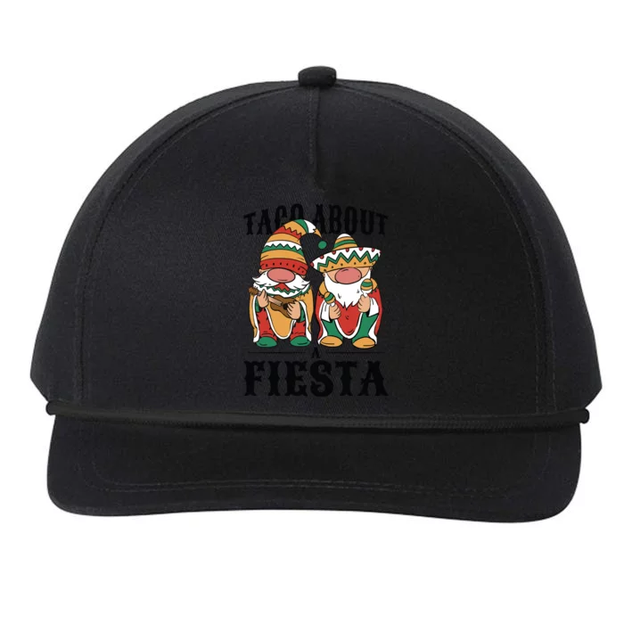 Taco About A Fiesta Gnomes Snapback Five-Panel Rope Hat